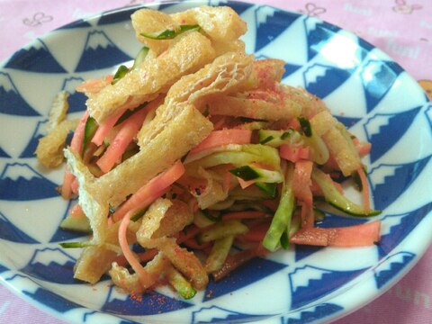 焼き油揚げときゅうりのナムル